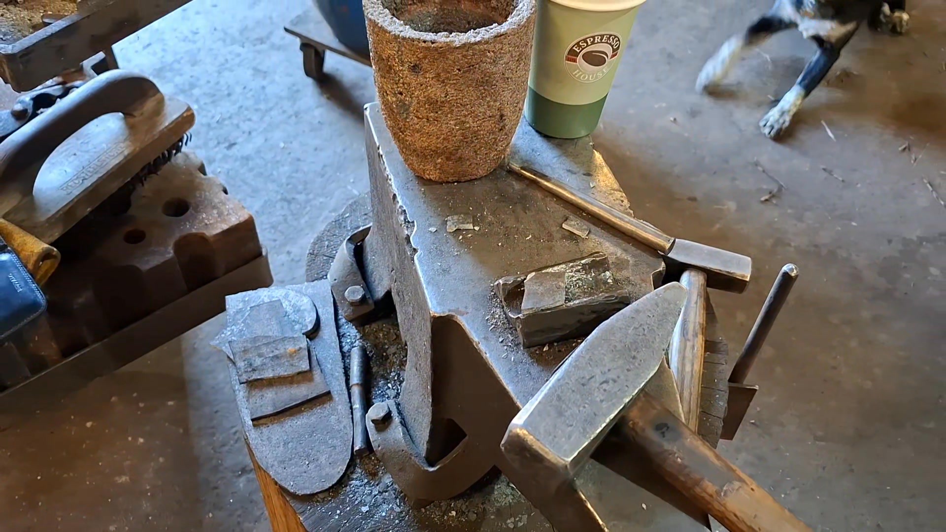 Remelting a bad crucible steel puck | Thor's forge | Facebook