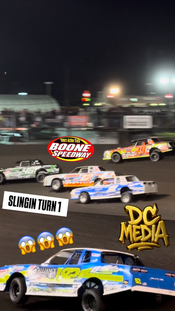Jerry Flippo 🎟️🥊 into #saturdaynight BIG 🕺🏻 #dirttrackracing #IMCA # ...