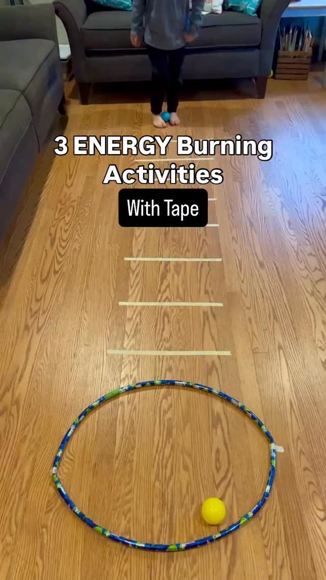 Burn kids energy with these low prep activities. Grab some tape and let ...