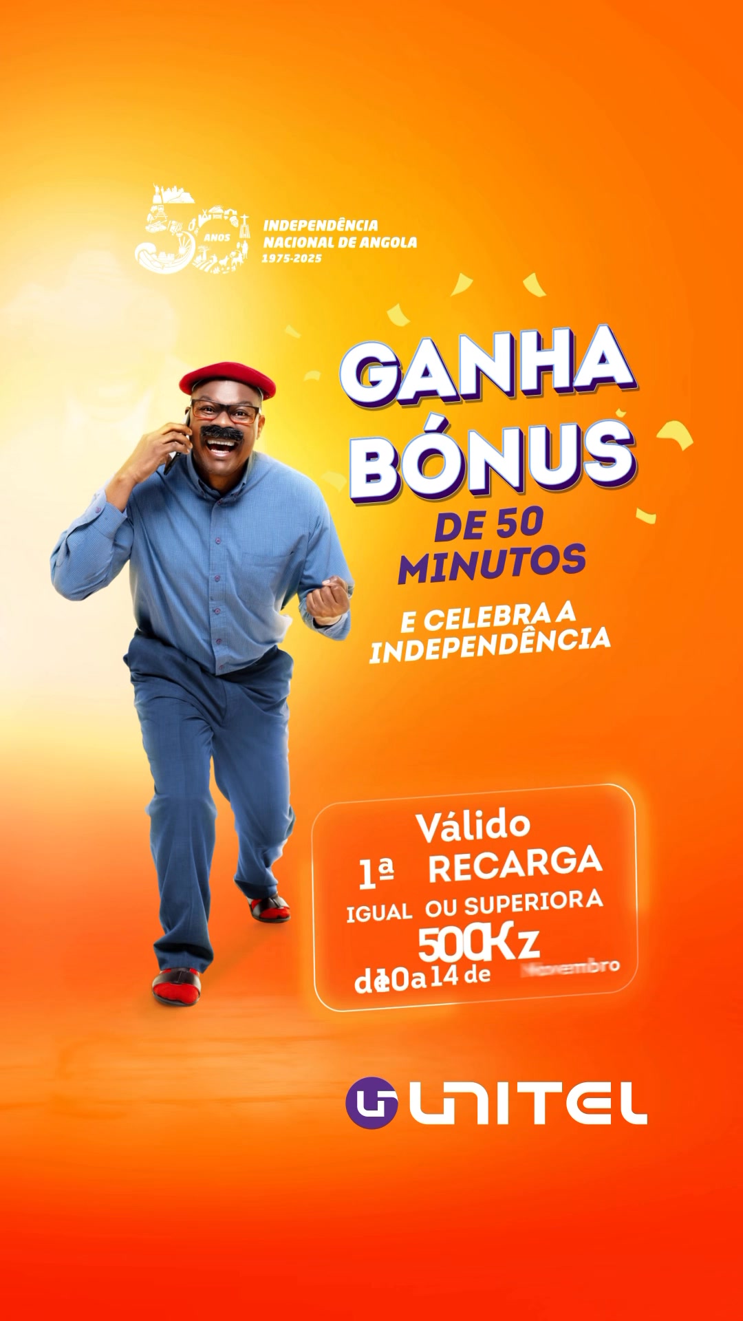 50 anos de Independência, 50 minutos de bónus! De 10 a 14 de novembro ...