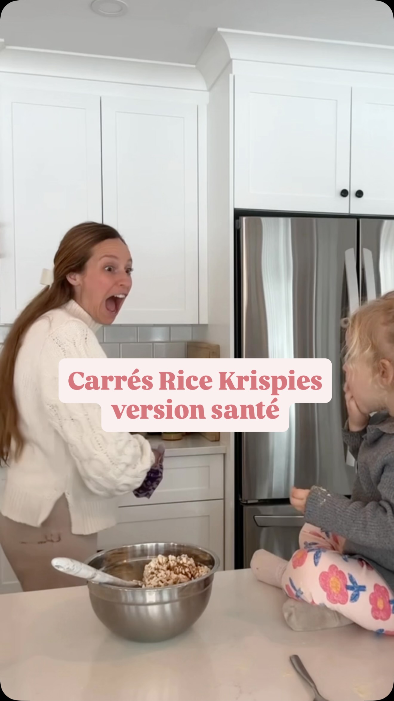 Recette du jour avec les enfants : carrés Rice Krispies santé Et ...
