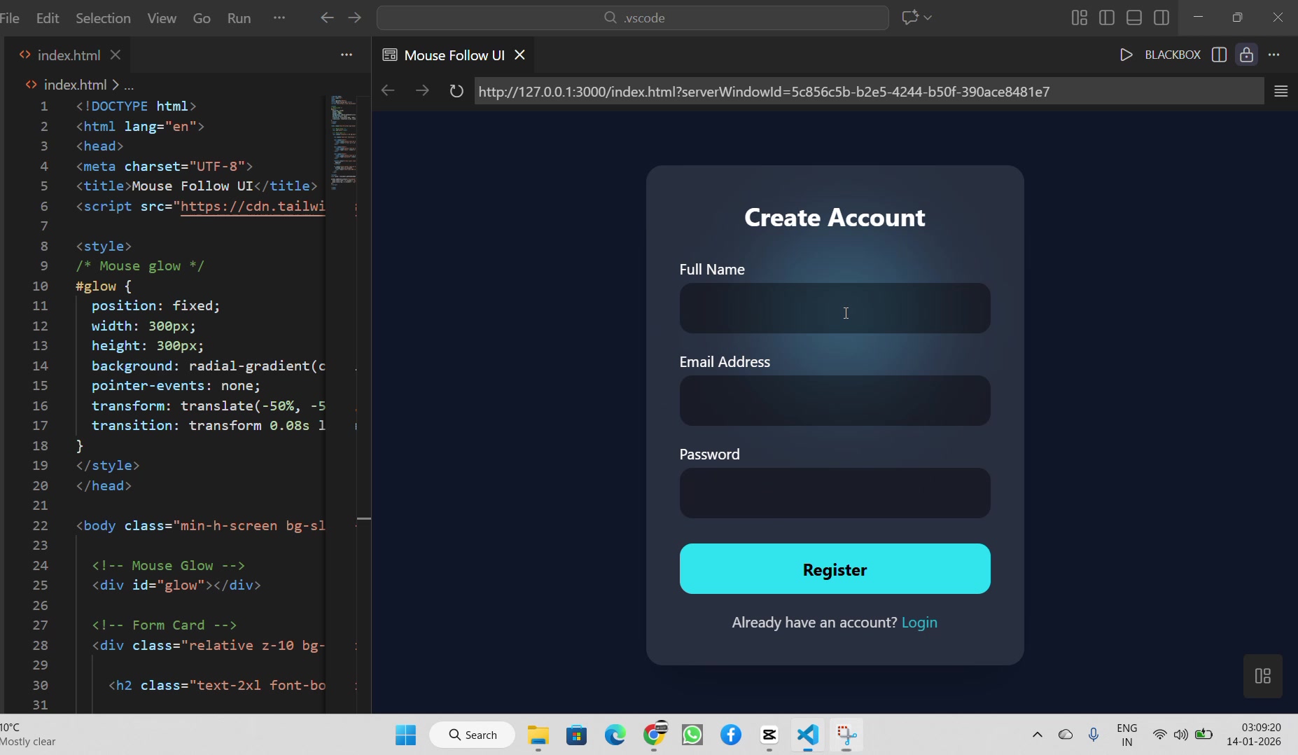 Floating + Animated Placeholder Text (Popular UI) Effect Text sits ...