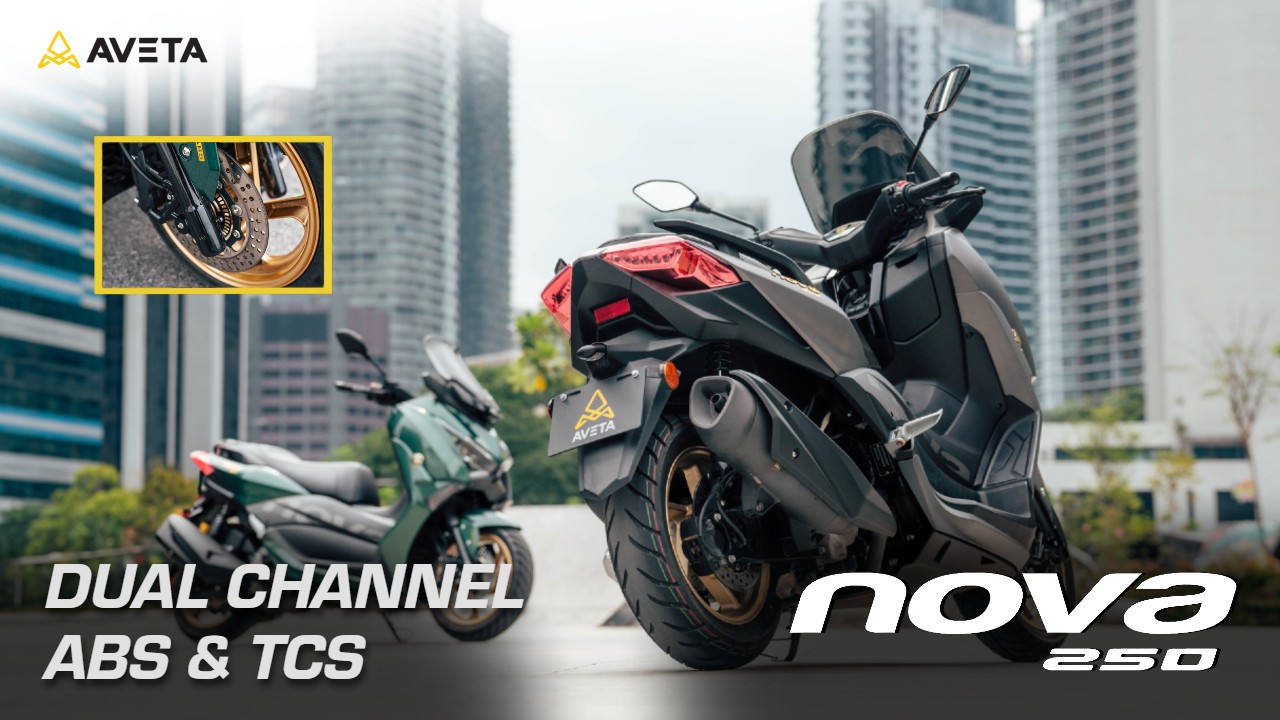 Aveta Nova 250 hadir dengan Dual Channel ABS & Traction Control System ...