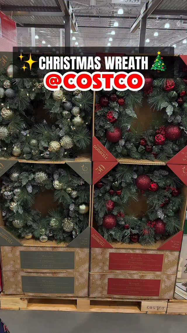 Costco just stocked a stunning 30-inch Decorative Christmas Wreath
