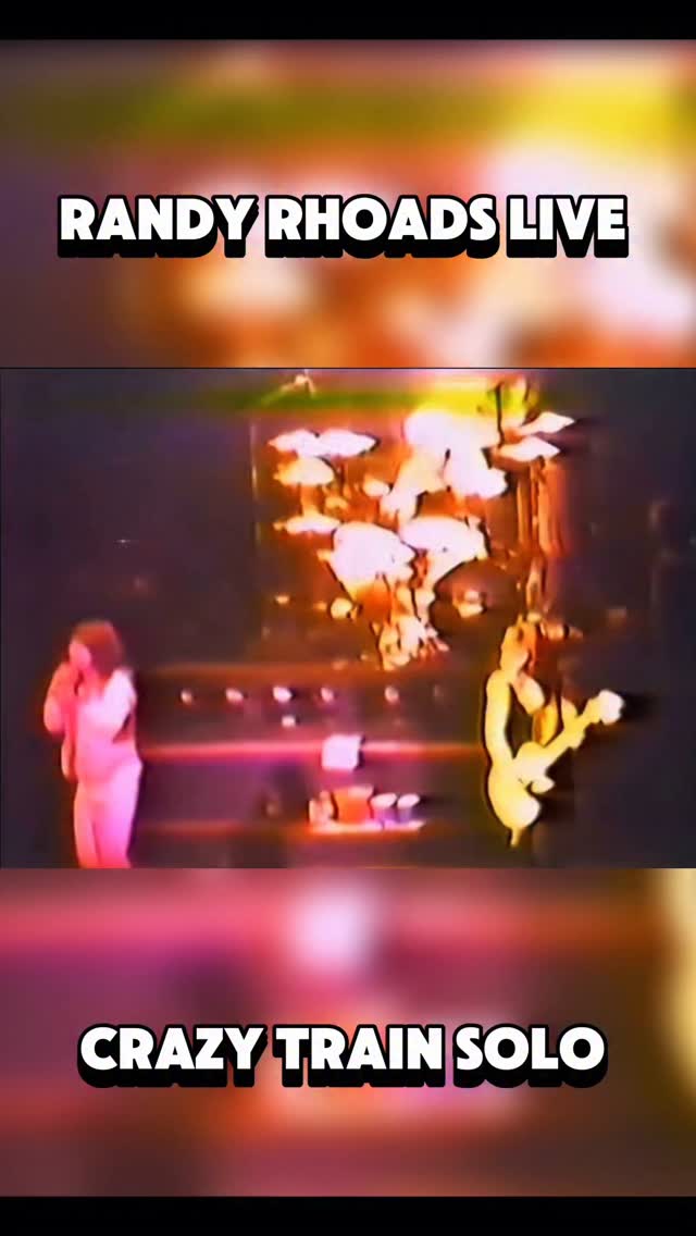 RARE RANDY RHOADS CRAZY TRAIN SOLO LIVE . . Every bit of Randy footage ...