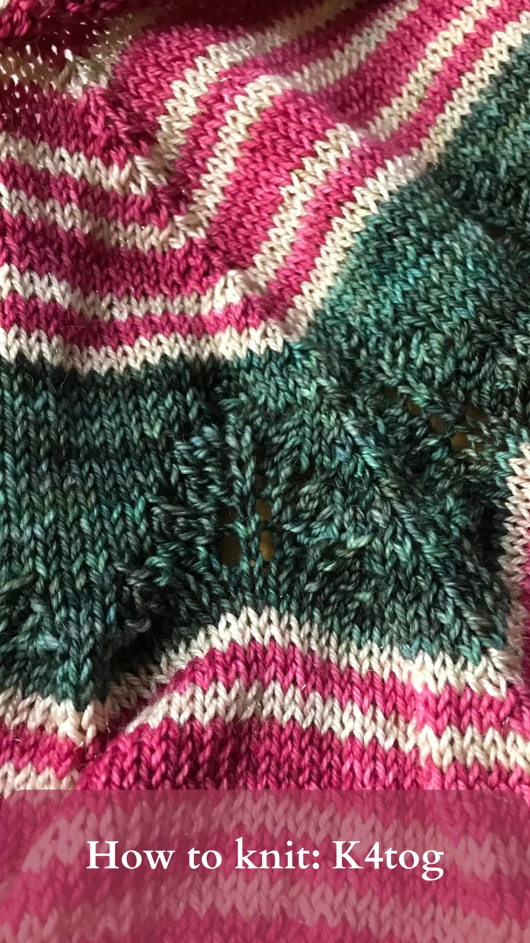 •En• How to knit : K4tog The K4tog is not a point I come across very ...