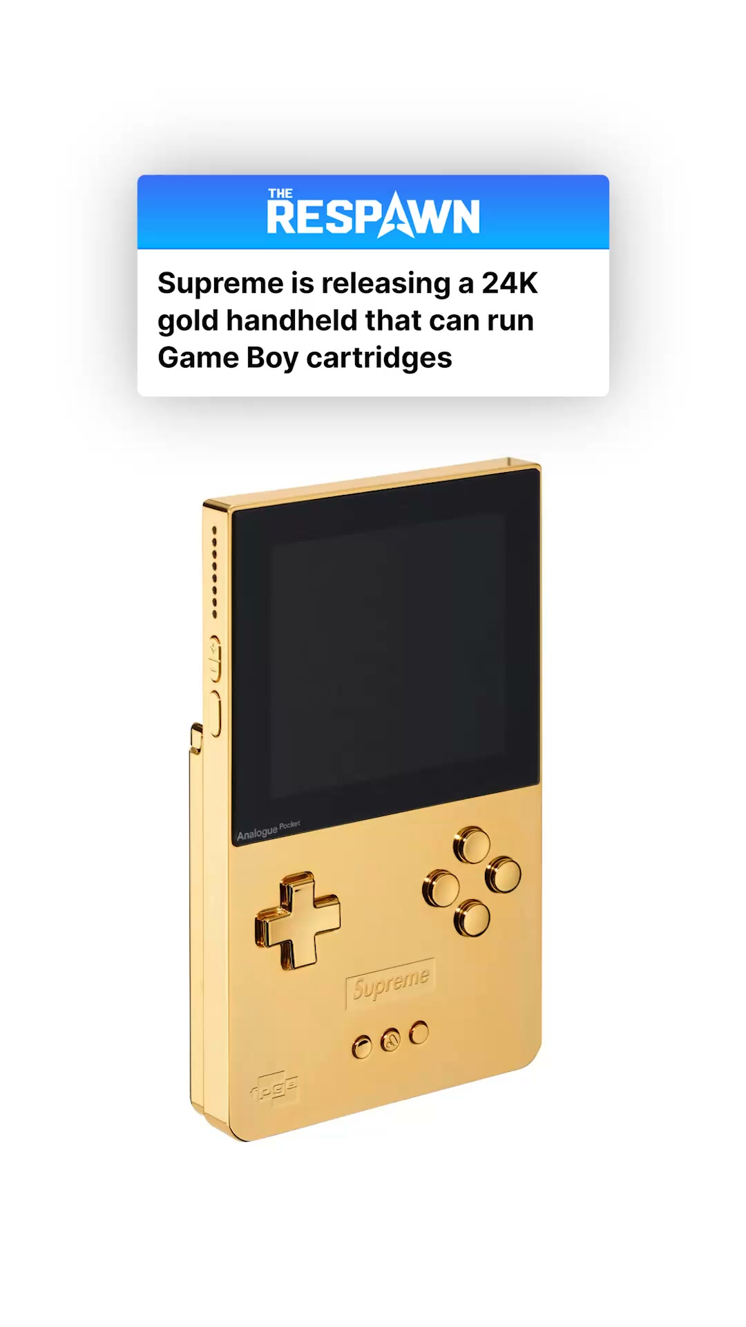 Supreme has revealed two new Analogue Pocket variants as part of