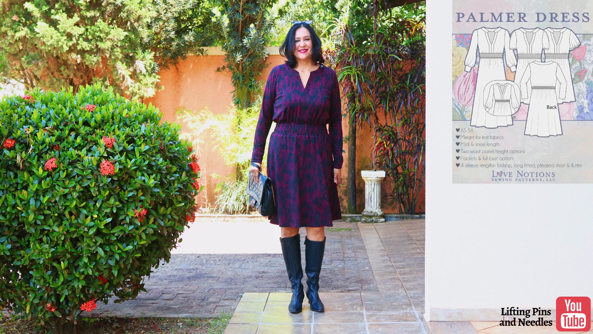 ponte knit dress pattern I used cozy for my Palmer (Love Notions). Love the style & details! last day 24% off. Afflink: https://www.lovenotions.com/product/palmer-dress?affiliates=366 See fun sewing & fitting Luxury wedding dresses for castles