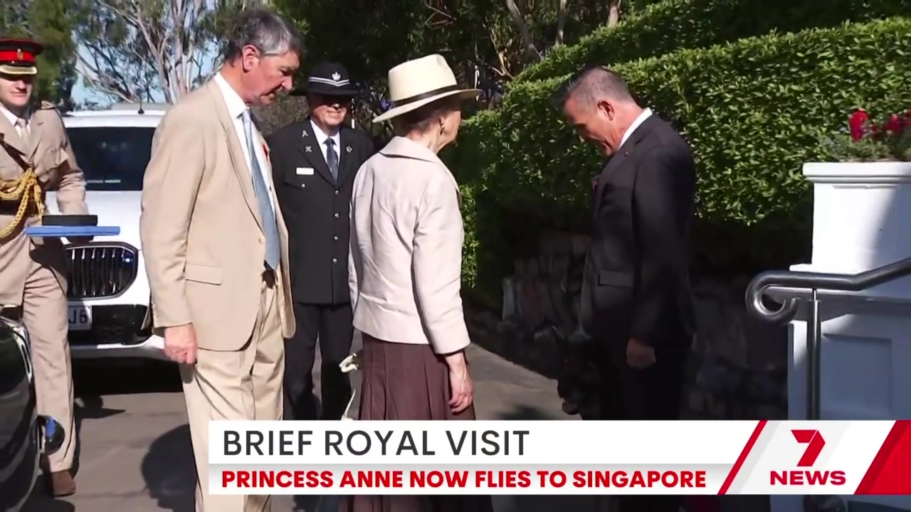 Princess Anne has delighted Brisbane soldiers, Qantas passengers and ...