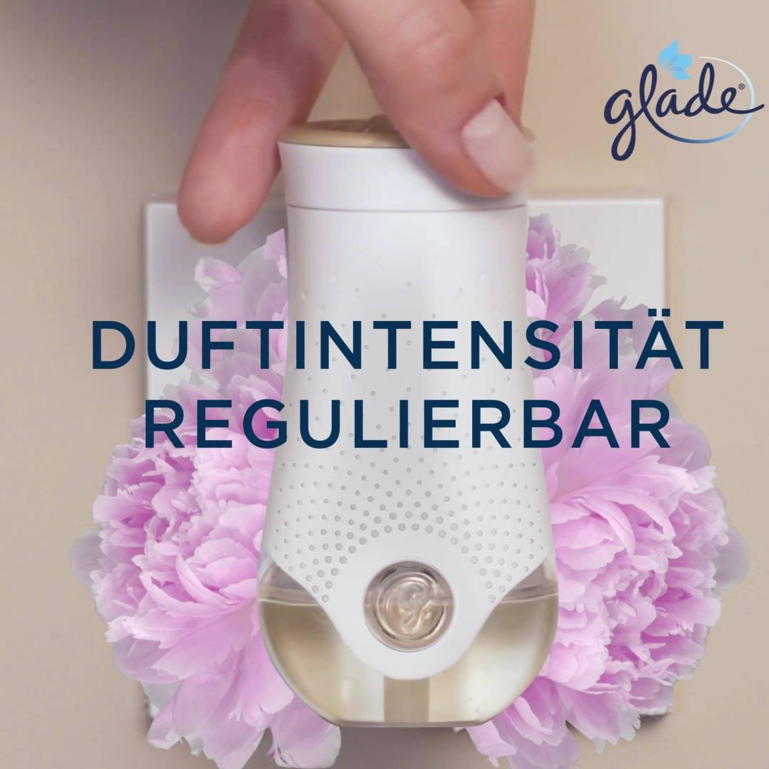 Entdecken Sie die Glade® electric scented oils Duftstecker für die Steckdose., Präzise regulierbar, für eine perfekte Stimmung. | Glade