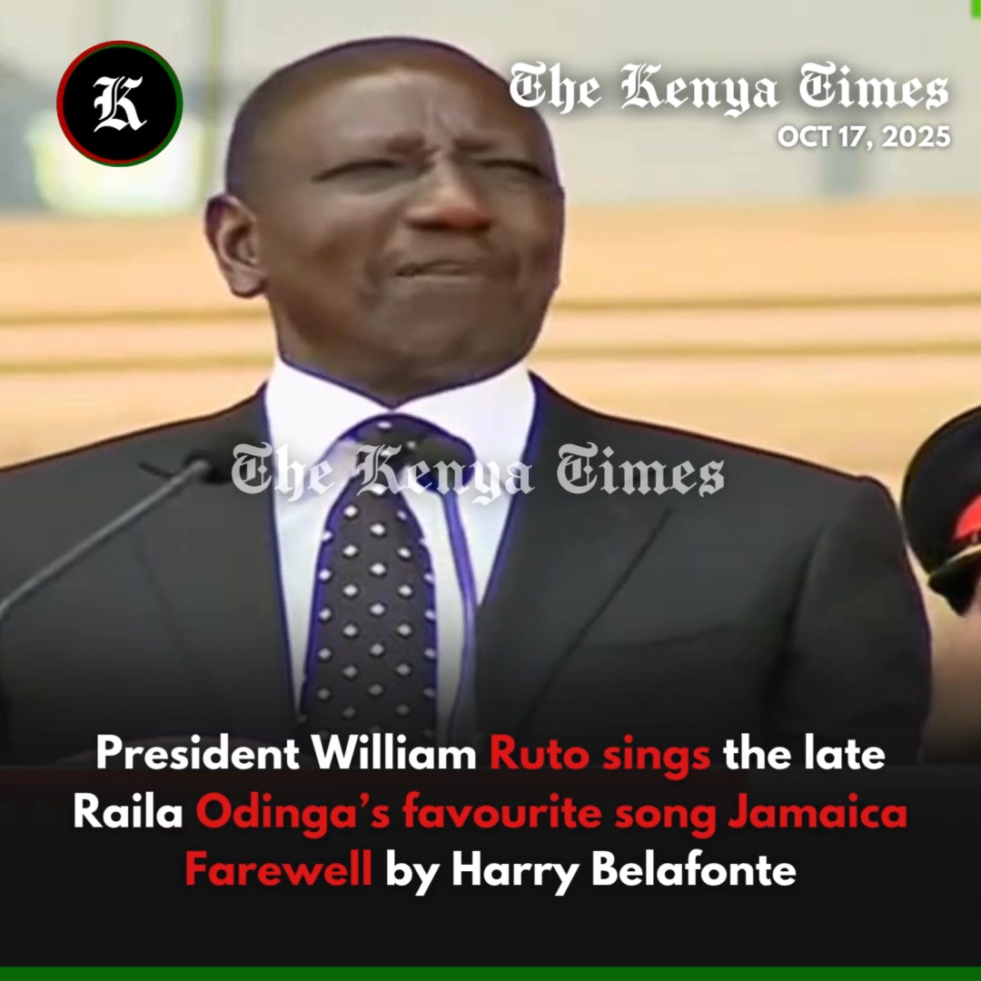 President William Ruto singing 