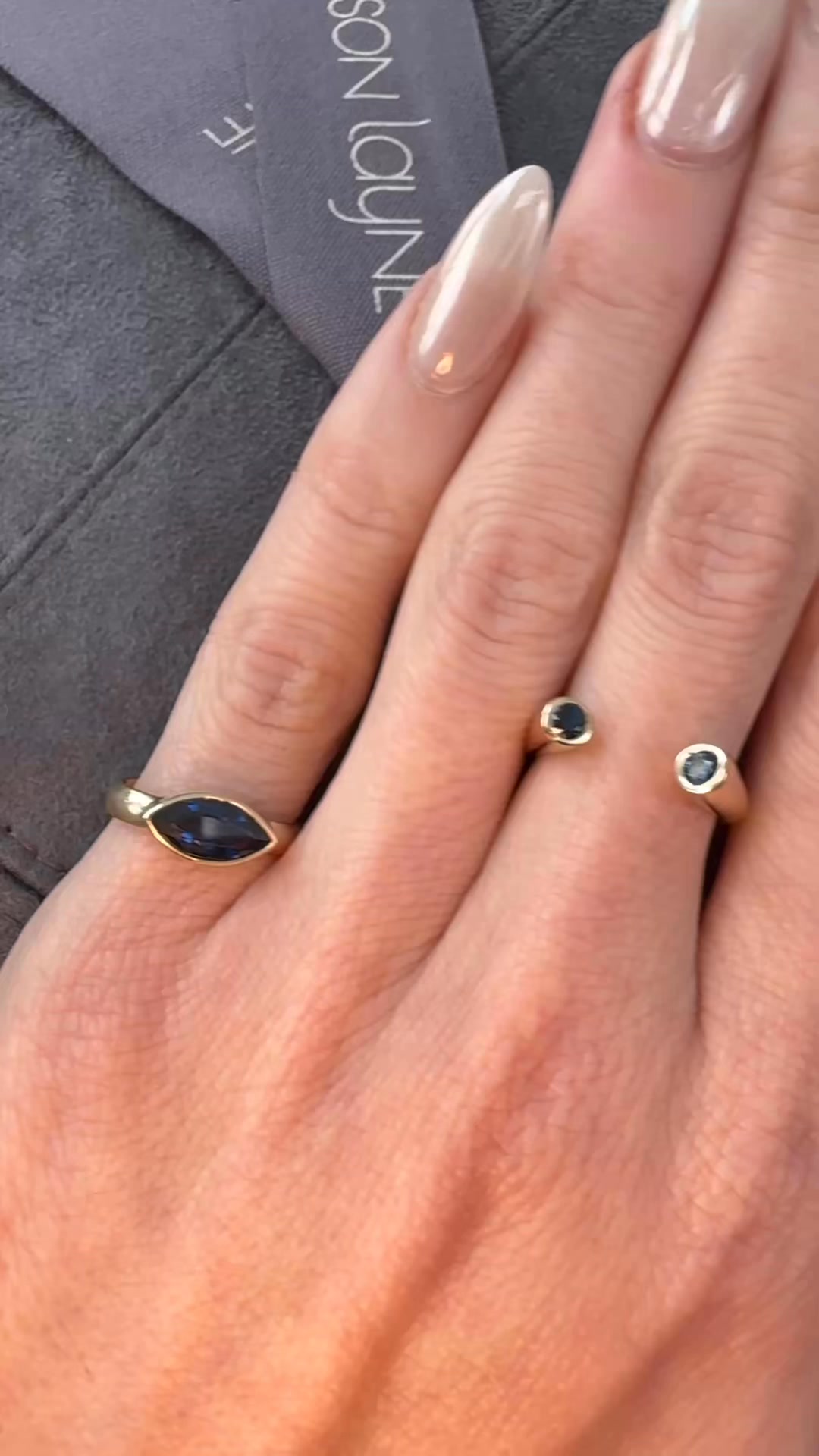 Your everyday signature, reimagined in blue sapphire: the Large ...