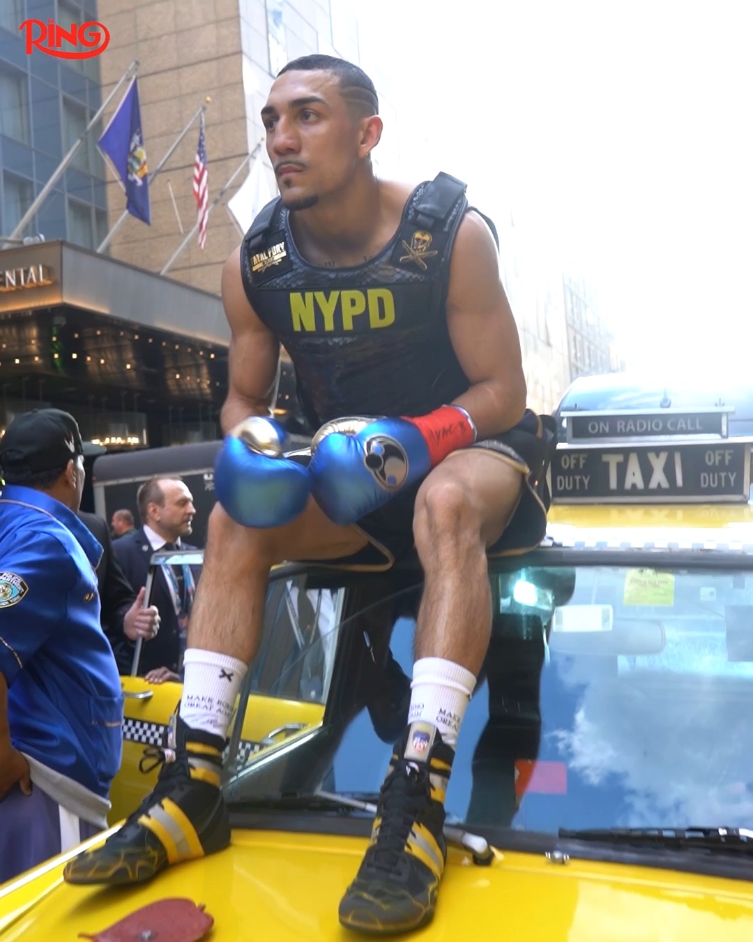 Throwback to May, when Teofimo Lopez rolled up to his Times Square ...