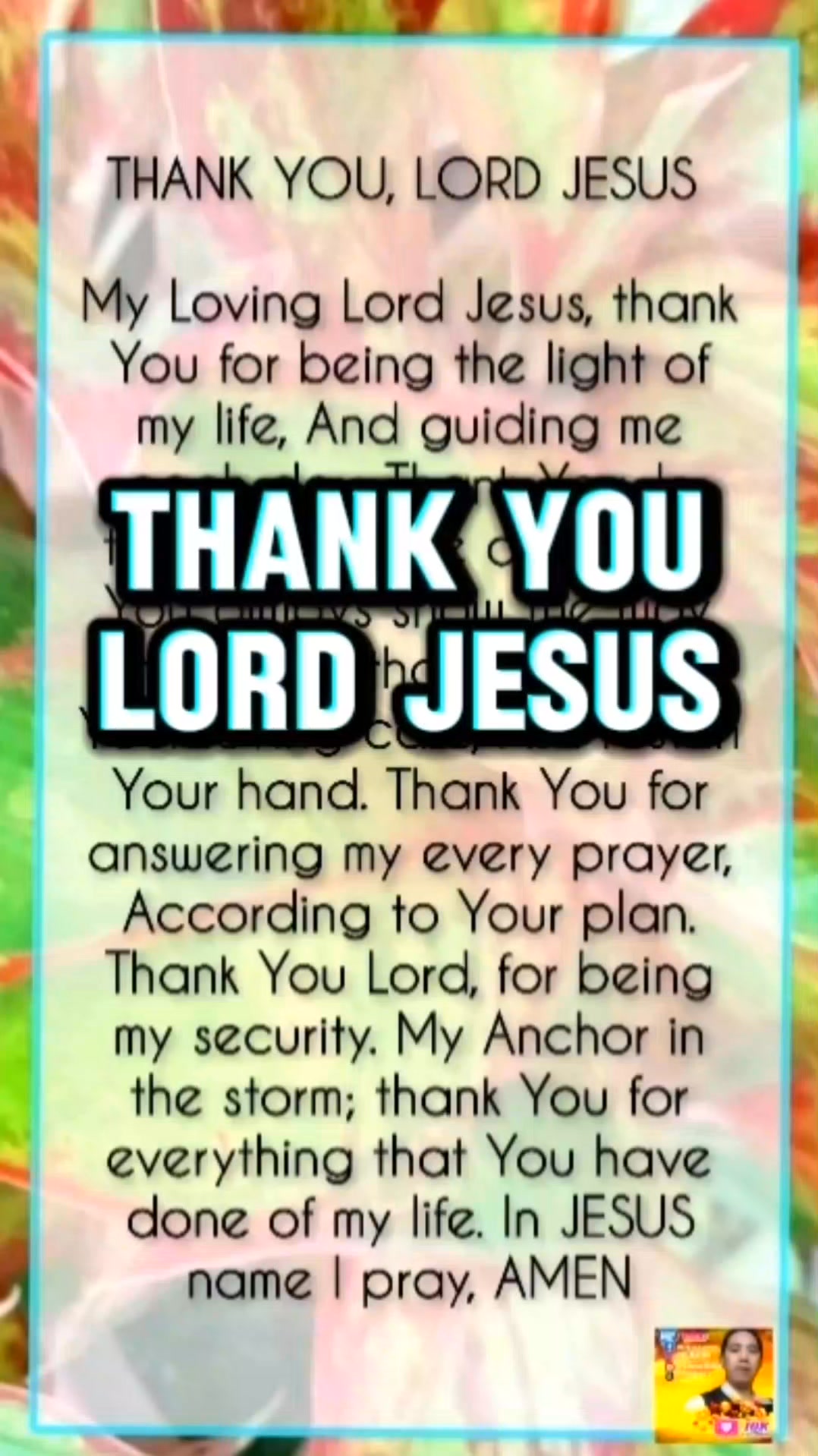 Thank you Lord, Jesus #strongprayer #LetUsPrayTogether #TodaysPrayer # ...