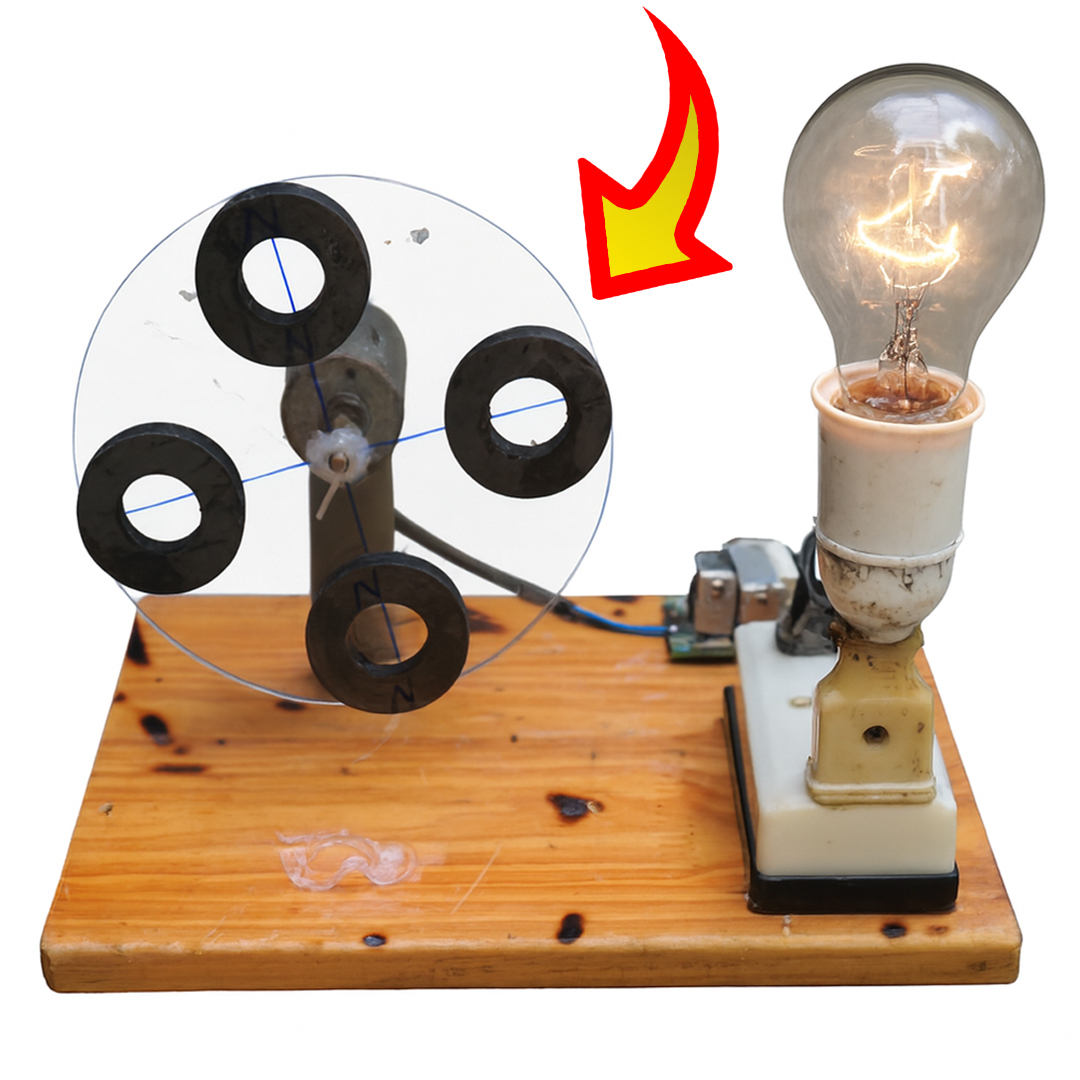 I built this generator using basic parts and a clever layout. It ...