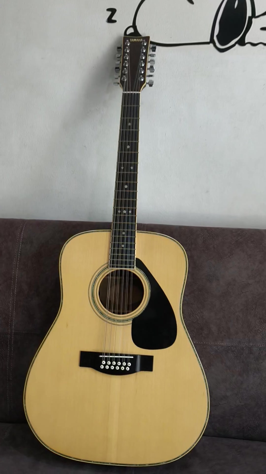 Yamaha fg12-350 Japan 🇯🇵 กีต้าร์โปร่งไฟฟ้า 12 สาย 👉รายละเอียด