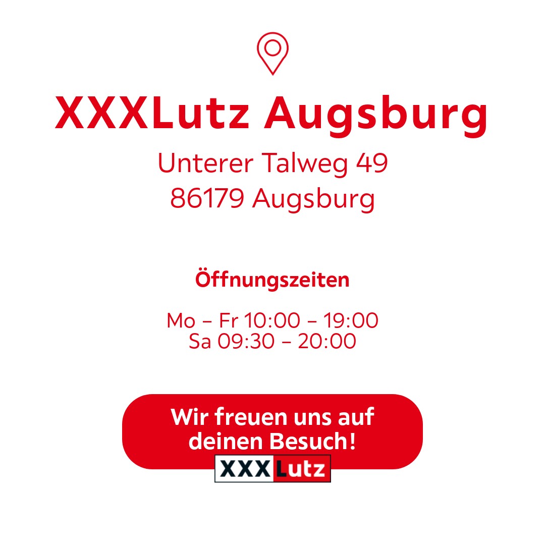 Möchtest du dich neu einrichten? Besuche jetzt dein XXXLutz Möbelhaus in Unterer Talweg 49, 86179 Augsburg. | XXXLutz Deutschland