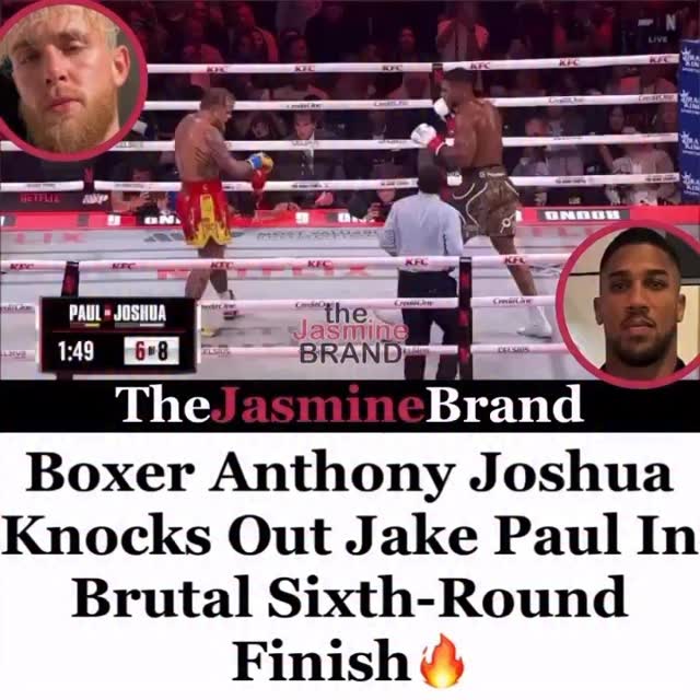 Boxer Anthony Joshua and Jake Paul finally shared the ring in Miami ...