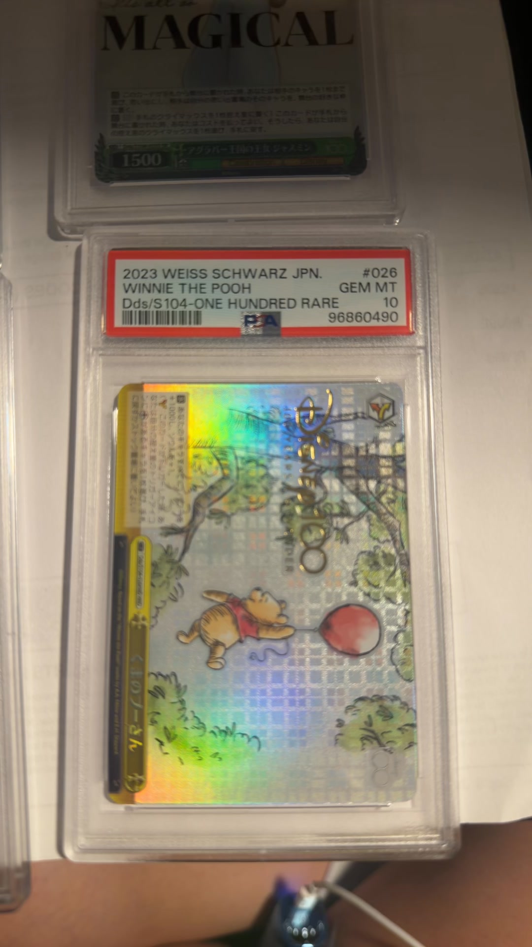 PSA 10 graded 2023 Disney 100 Weiss Schwarz Japanese cards for sale