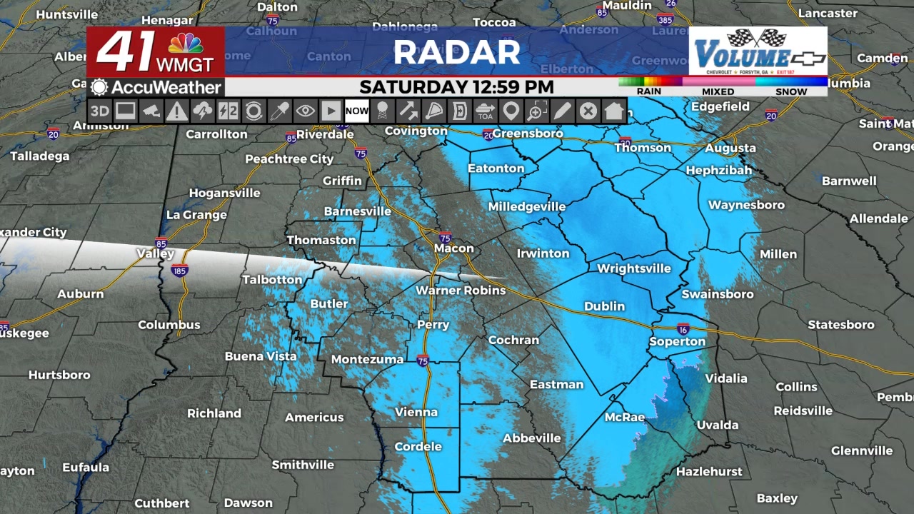 I unintentionally had some low end radar data clipped. The eastern ...