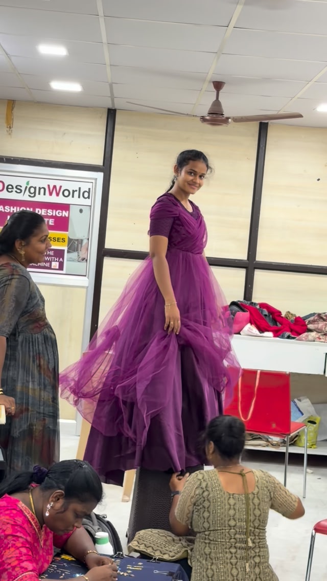 dress designing courses in chennai Best fashion ❤️ #fashiondesignclass #trendingreels | Design World - Fashion Designing Courses in Chennai NPU-Angie-202252 Color:Glacier Faux Leather Hunter Dress Sathya gomani