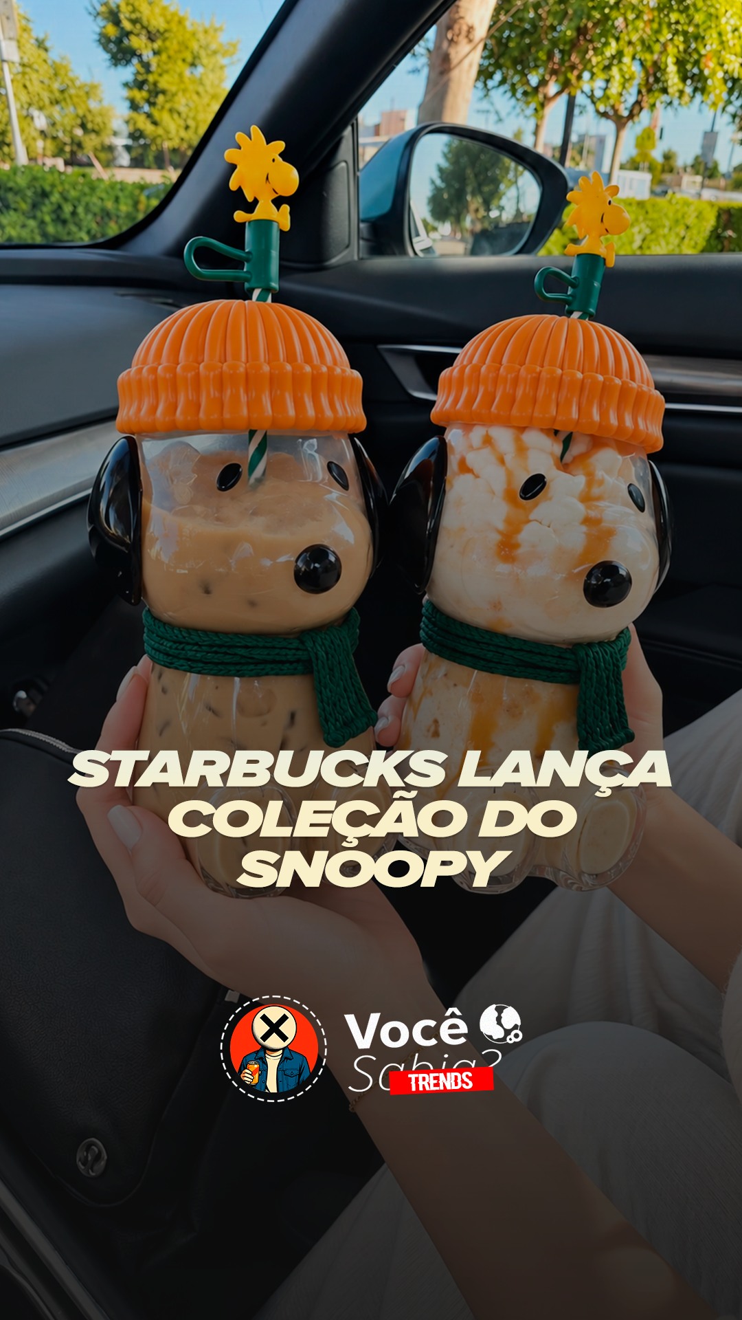 ☕🐶 Starbucks lança coleção especial do Snoopy com copo que virou