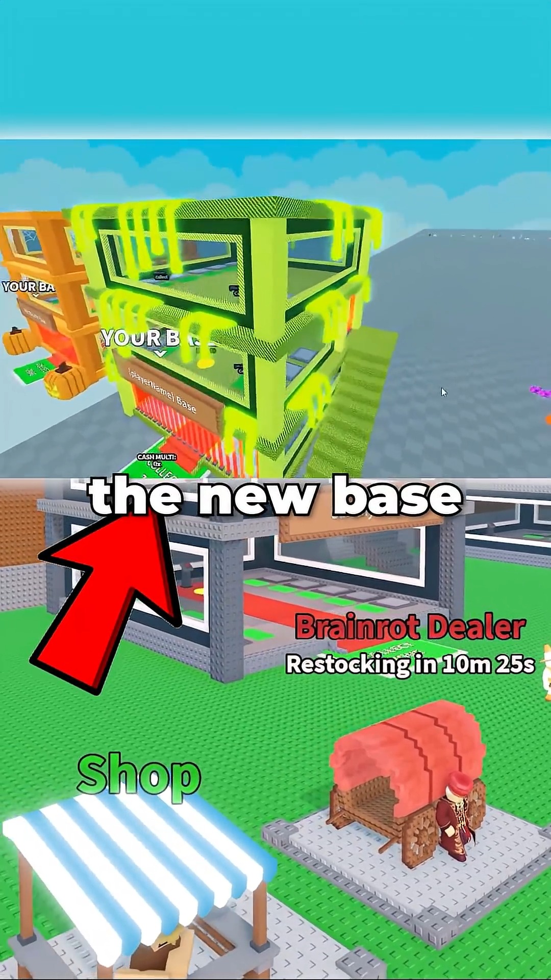 The New Radioactive Base Leaked in Steal a Brainrot #roblox #reels ...