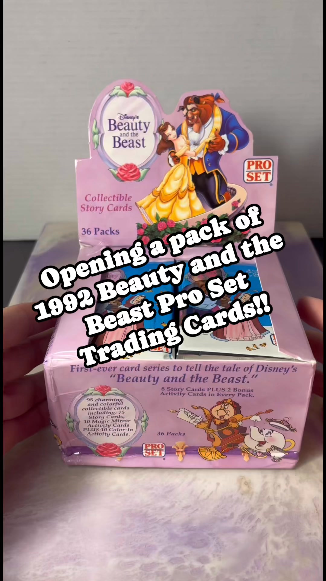 The scratch and reveal cards!! Opening a pack of 1992 Beauty and