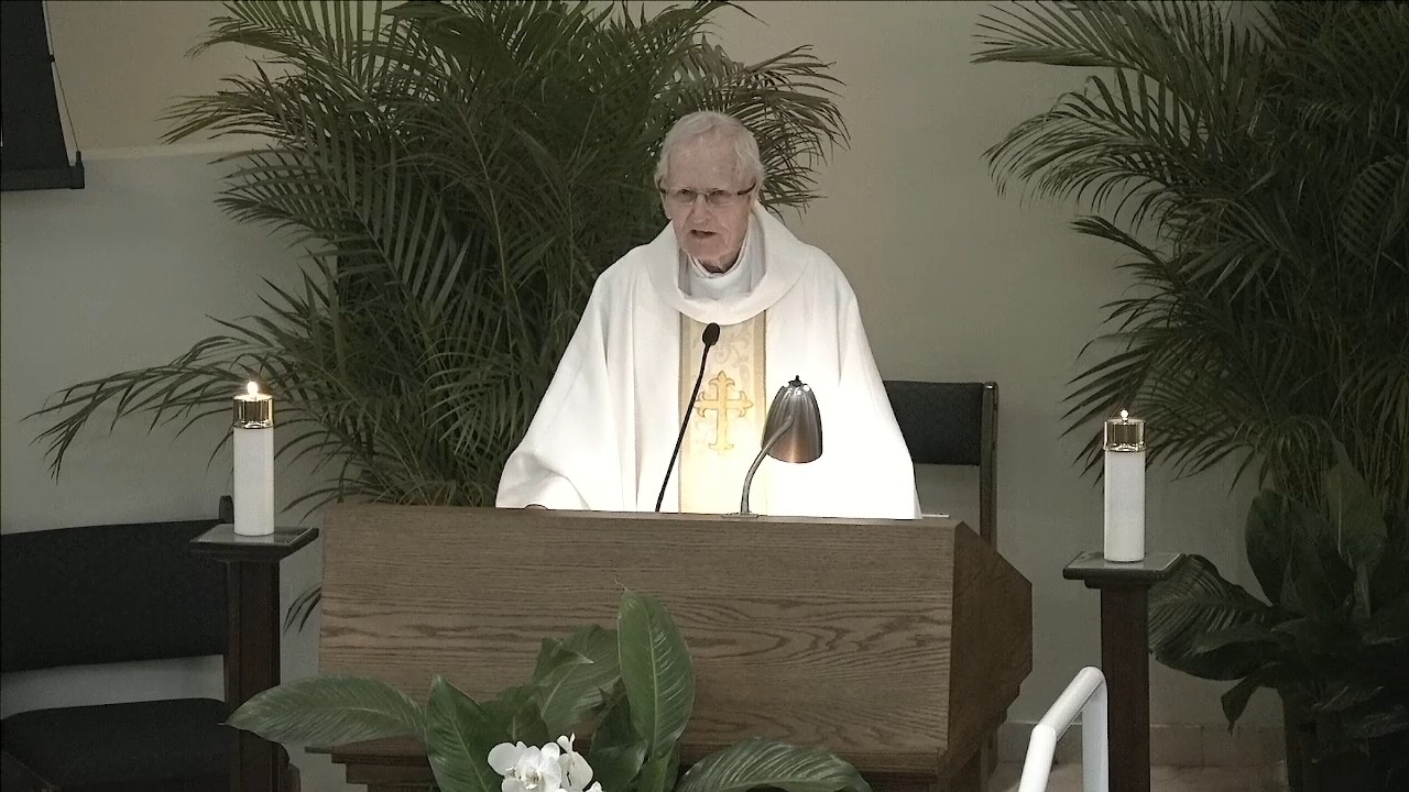 Father Ray delivers a homily commemorating both his 96th birthday and ...