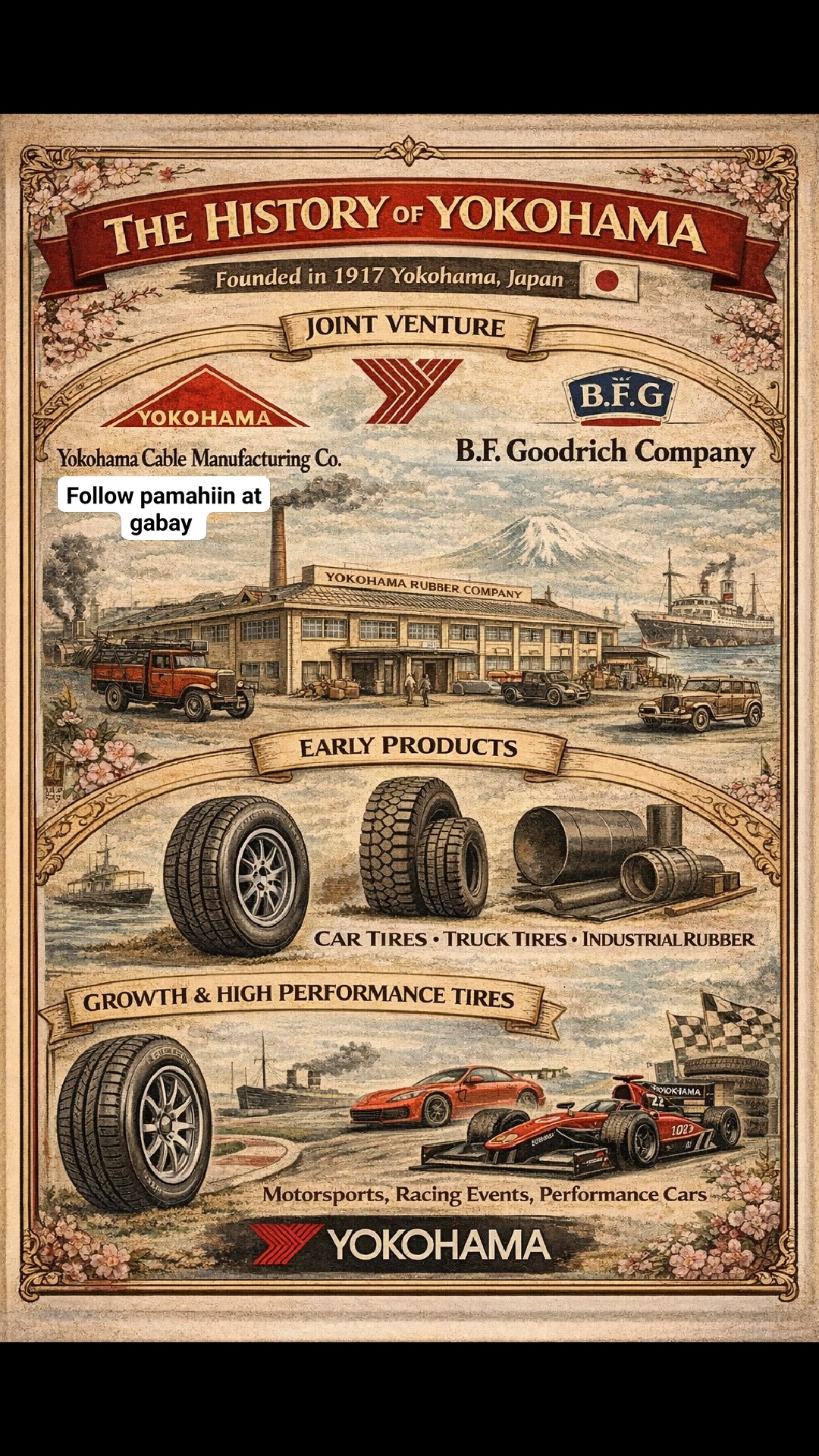 横浜ゴム創立50周年メダル(1917～1967) 🛞 History and Founder of Yokohama Tires 🏭 Founder Yokohama