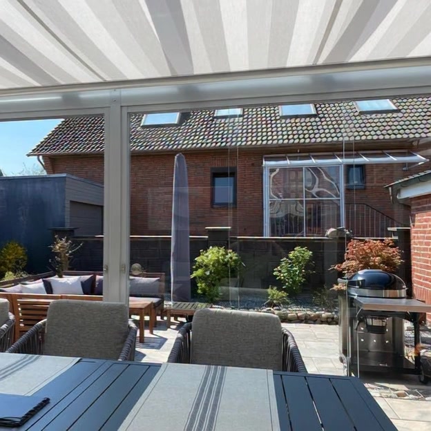 schürze für markise Markisenschürzen Ersatzstoff Outdoor Markise, UV-beständig Markisenbespannung Stoff Wasserdicht Markisen Volant, Gewellter Ersatzvolant für Terrasse Balkon(Orange Stripe,B700cmxH20cm) Farbe:Weizengelb ACHBGTMQ Wasserdichtes, rechteckiges Sonnensegel, Versandkosten-1