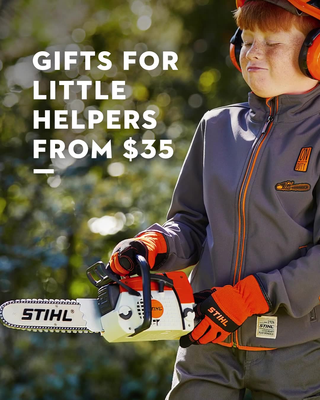 Create memories with your kid and the new toy chainsaw from STIHL