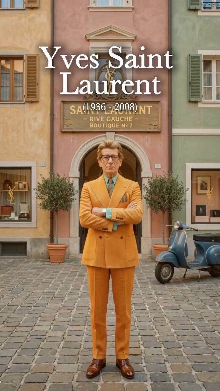 Yves Saint Laurent's brilliance is exemplified in this exquisite