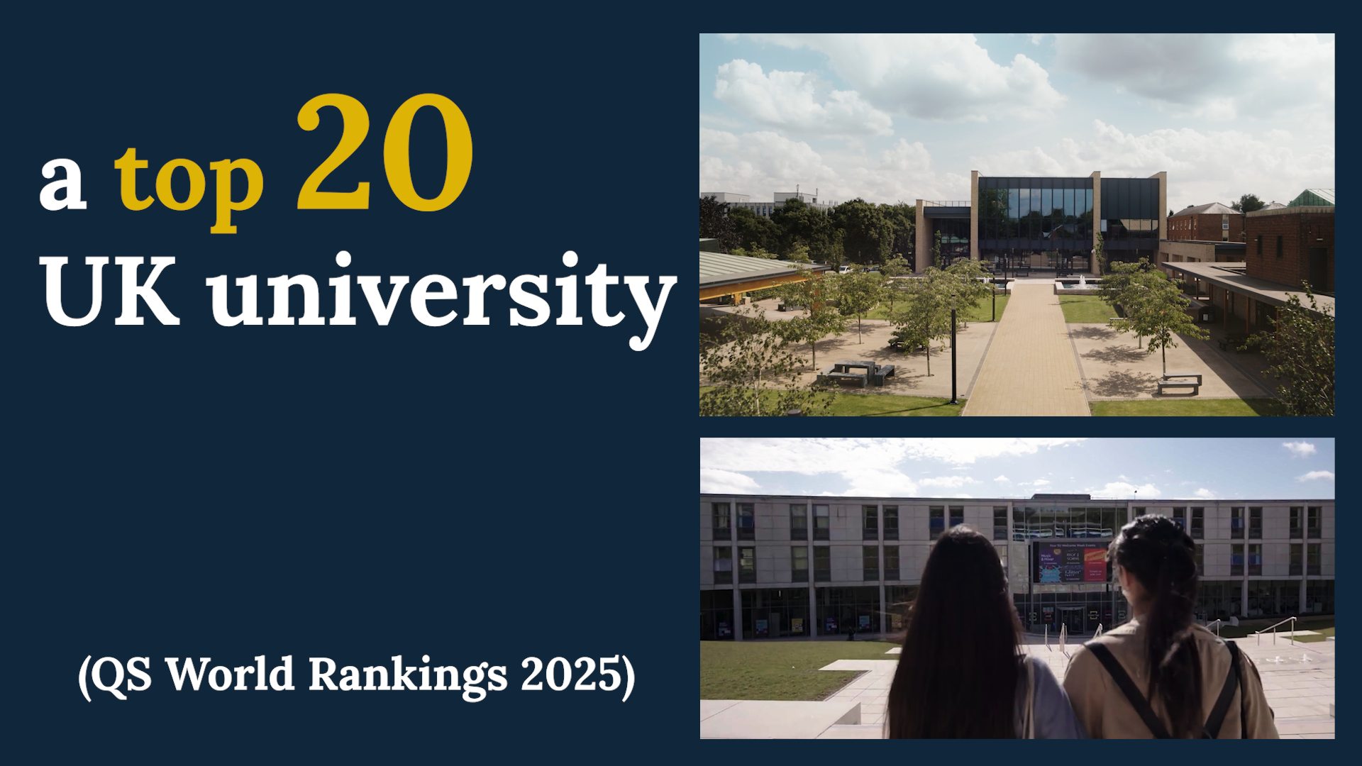 We're proud to be a top 20 UK university in the QS World University ...