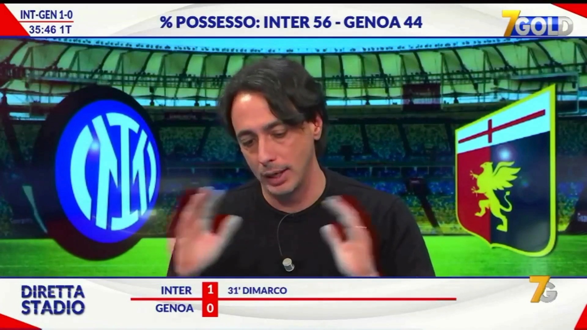 INTER-GENOA 2-0, LA LIVE REACTION: I GOL DI DIMARCO E CALHANOGLU ⚫🔵 # ...
