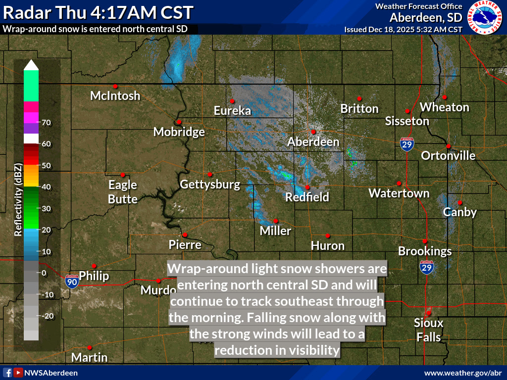 **This post is outdated** 5:35am radar update: Wrap around snow showers ...