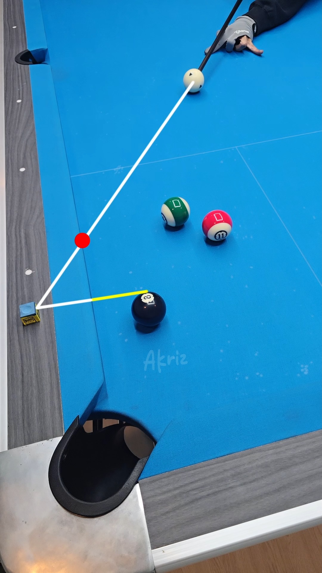 Easy kick shots technique #billiard #billiards #trickshots #8ball ...