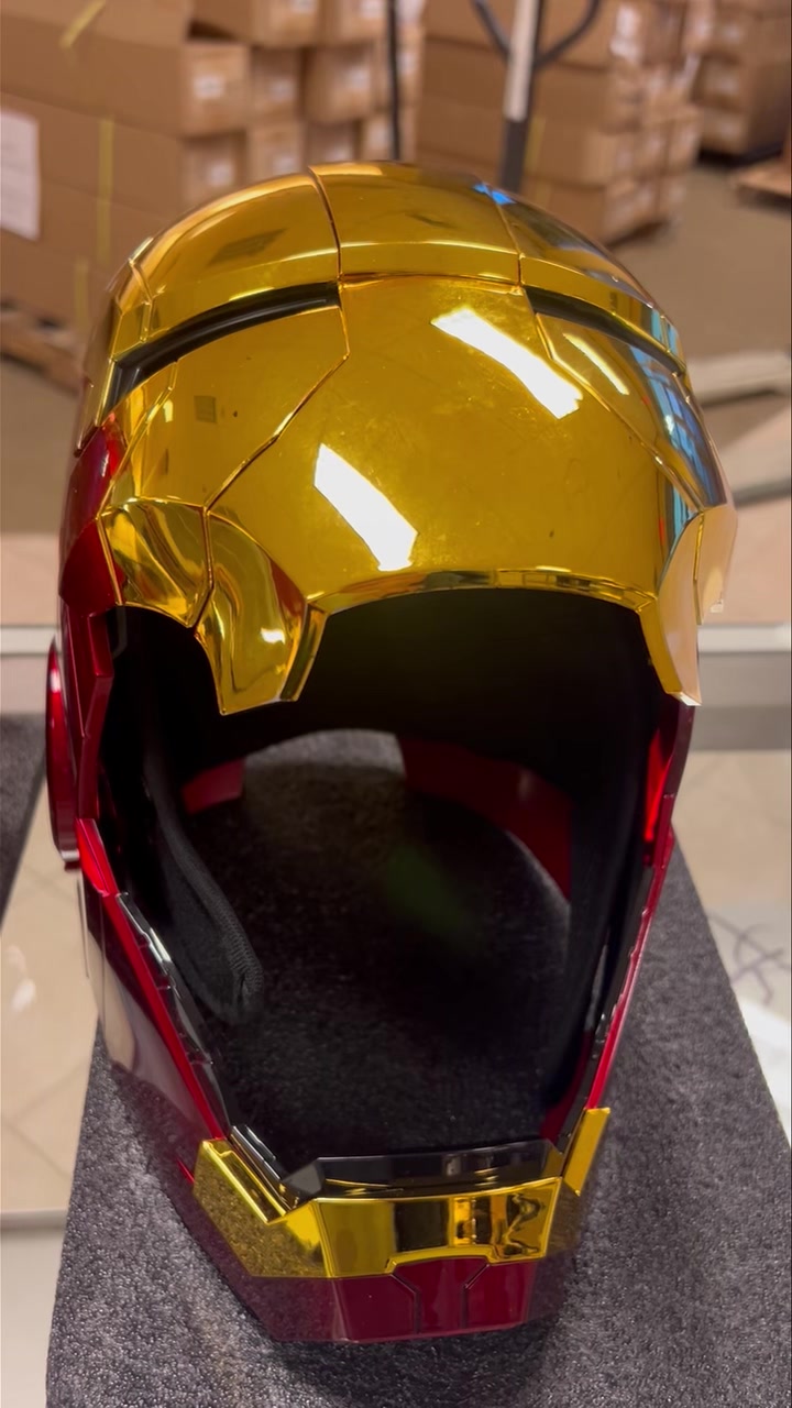 iron man bluetooth motorcycle helmet Iron-Man MK5 Silver Motorized Cosplay Helmet, Voice, Touch & Remote Control Collectors Designed for adult and teen enthusiasts Ironman Helmets $100! , These
