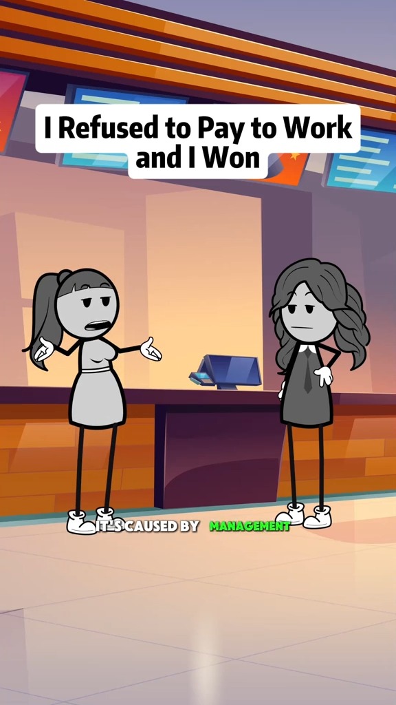 I refused to pay to work and I won#foryou #animation #fypシ #usa🇺🇸 ...