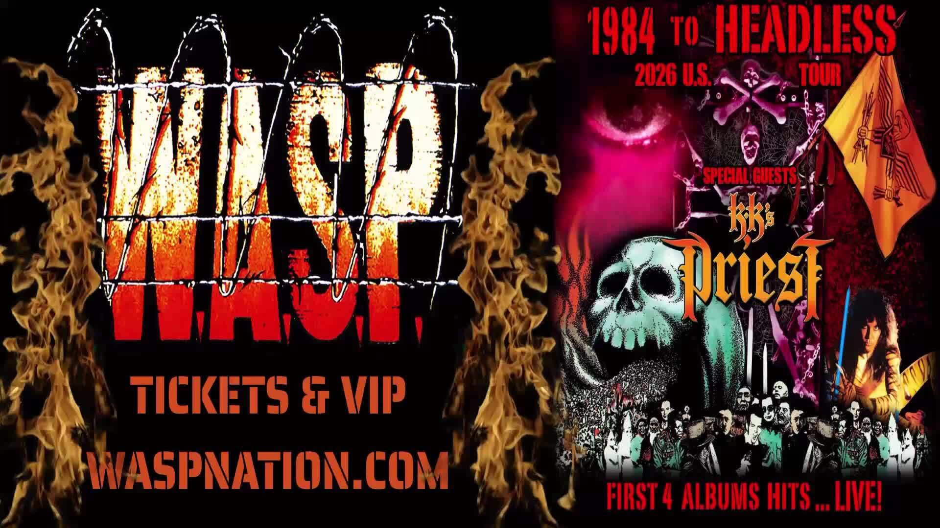 W.A.S.P. “1984 To Headless” Tour paying tribute to their 1st Four 