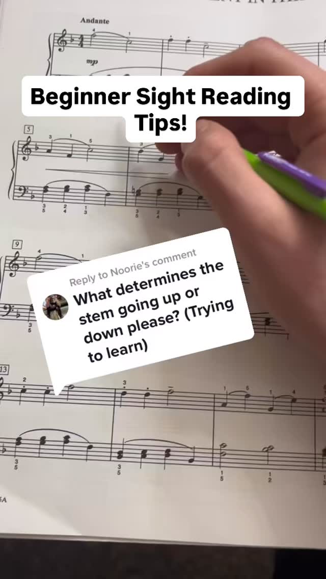 Ever wondered why some sheet music notes on piano are upside down? It’s ...