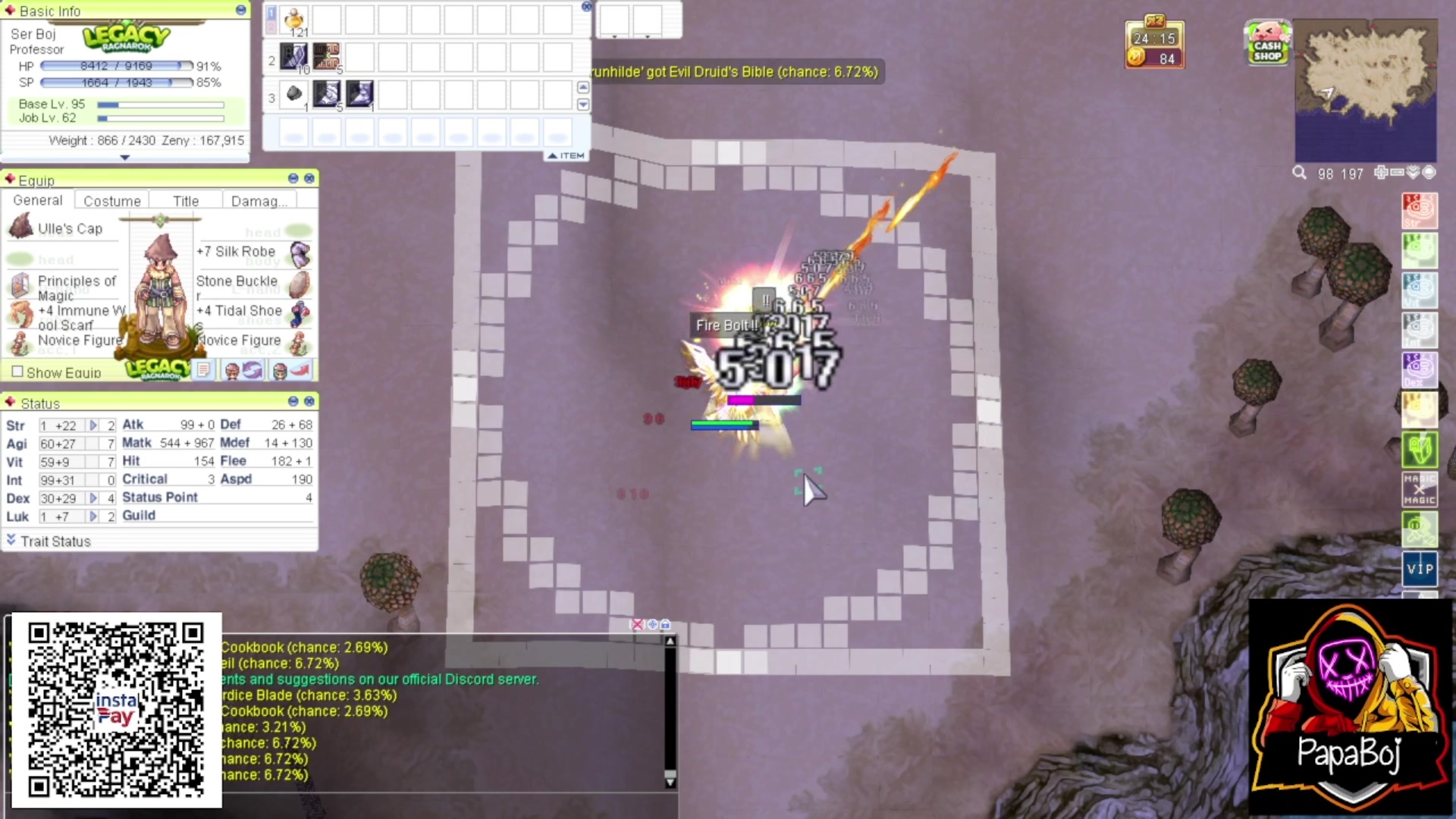 Professor Basic Auto Bolt Build #papaboj #Ragnarok #RagnarokOnline # ...