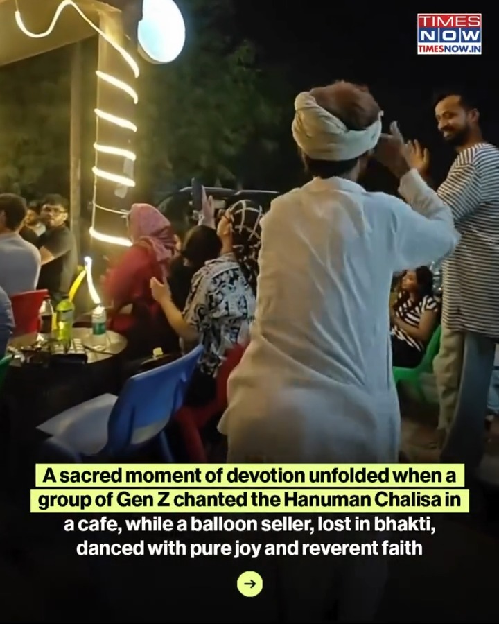 A beautiful moment of devotion unfolded in a quiet café as a group of ...
