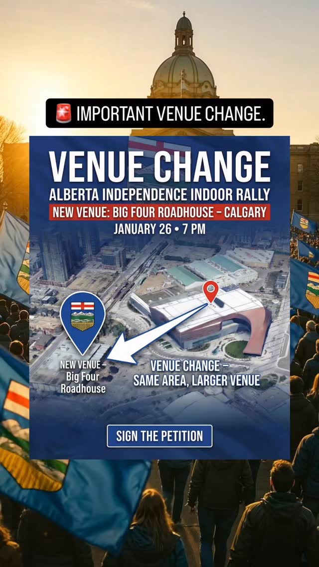 🚨VENUE CHANGE The BMO Centre could only accommodate 5,000 people. The ...