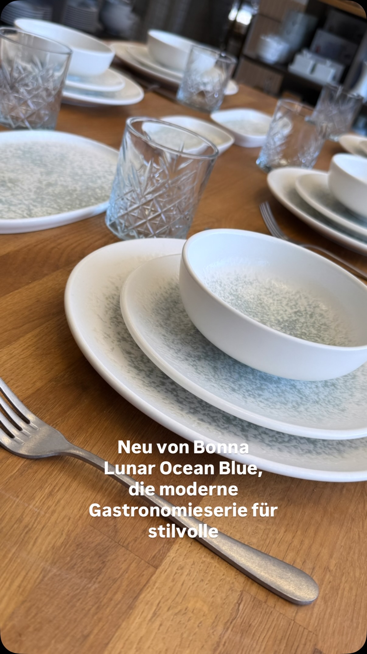 🌊 NEU von Bonna: Lunar Ocean Blue 💙, Modern, hochwertig und gemacht für den anspruchsvollen Gastronomie-Alltag. 🍽️, Die neue Serie Lunar Ocean Blue von Bonna ist ab sofort bei uns erhältlich und