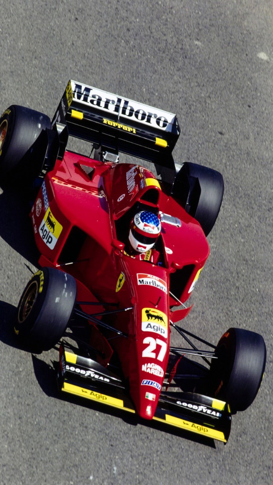 The Ferrari 412T2, the very last V12-powered machine in the