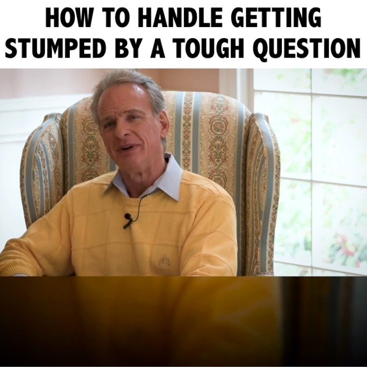 How to Handle Getting Stumped by a Tough Question | How Should We ...