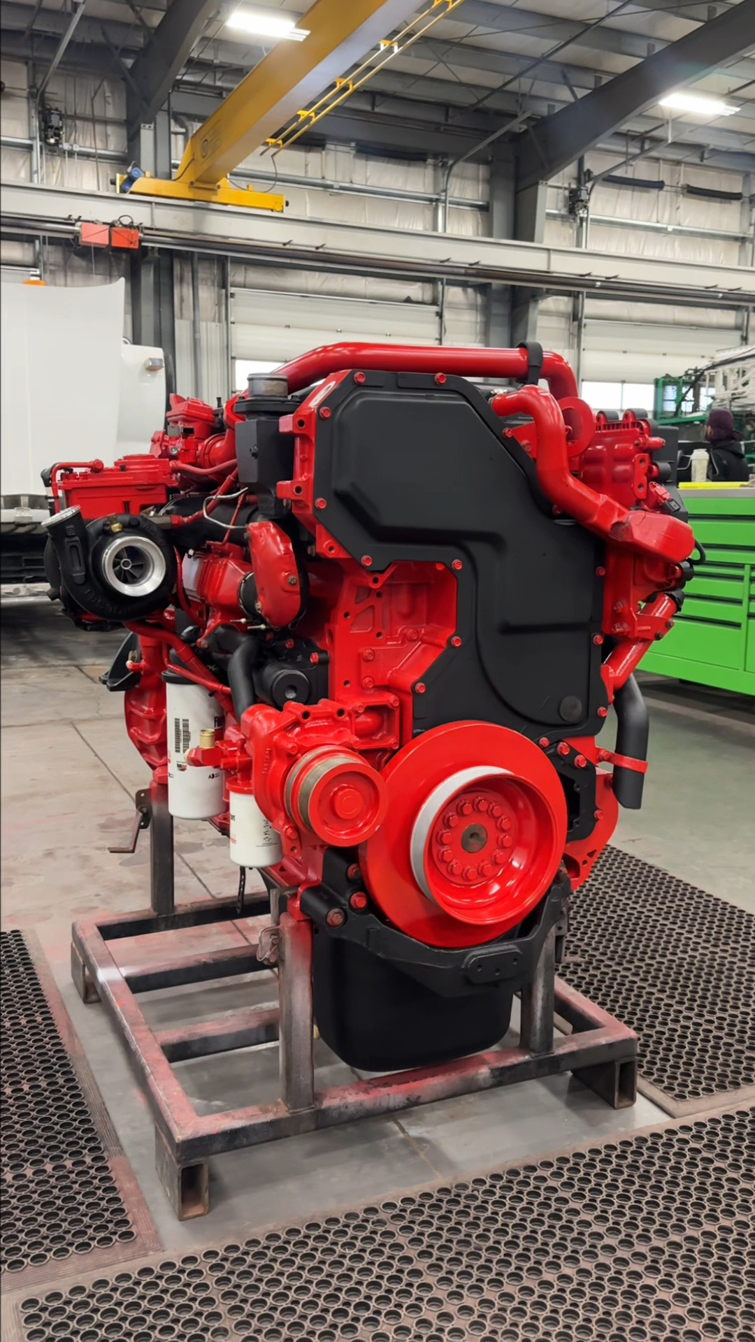 Check out the details on this Cummins engine 😮‍💨 That black paint goes ...