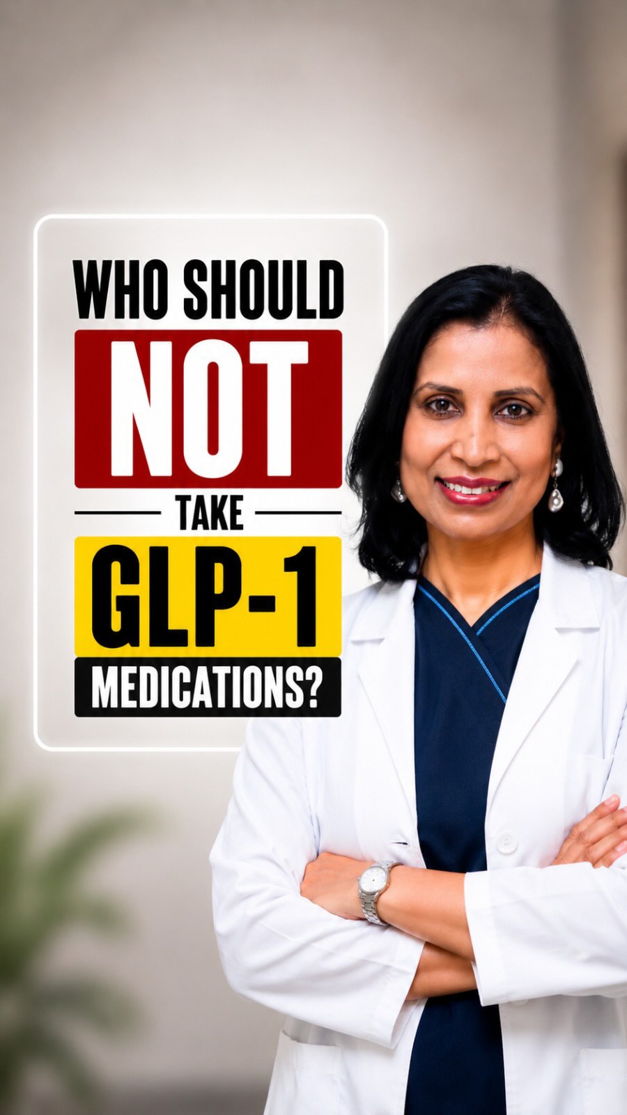 Who should NOT take GLP-1 medications?, GLP-1 medications are powerful., But they are not right for everyone., Certain patients may need special caution:, • pancreatitis history, • thyroid cancer 