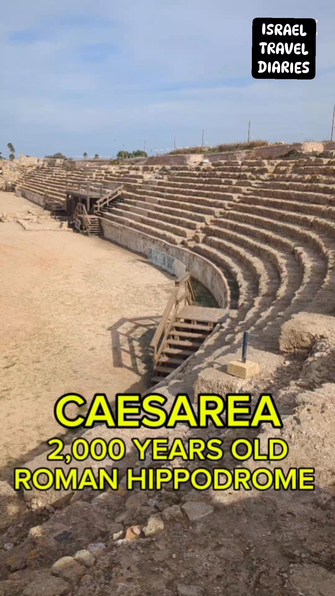 2,000 years old Roman Hippodrome in Caesarea Israel built by King Herod ...